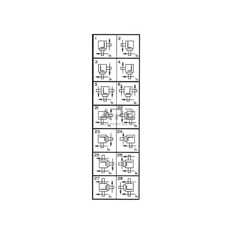 Kampinis reduktorius Comer 278010 T-278A 2.3:1 3 Kampinis reduktorius Comer 278010 T-278A 2.3:1 3