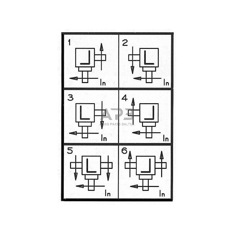 Kampinis reduktorius Comer 281026 T-281A 1:1 4 Kampinis reduktorius Comer 281026 T-281A 1:1 4