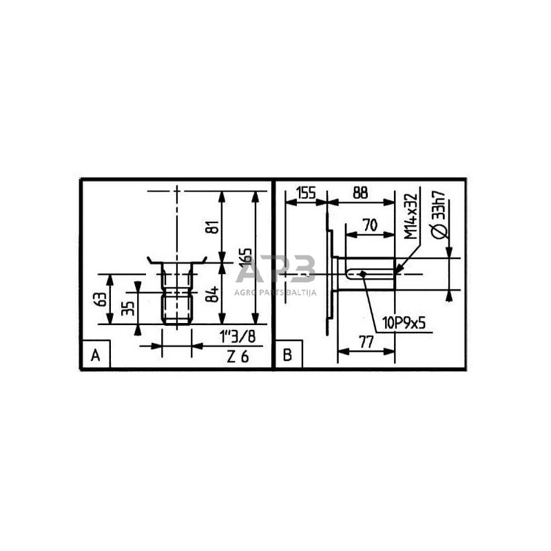 Kampinis reduktorius Comer 311885 T-311J 6 Kampinis reduktorius Comer 311885 T-311J 6