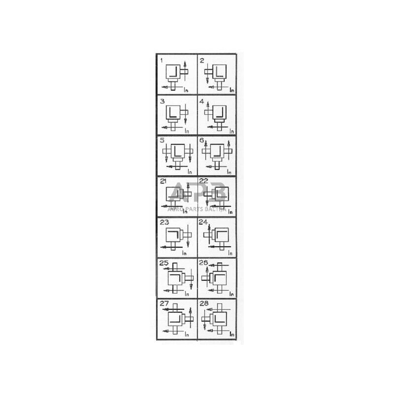 Kampinis reduktorius Comer 312730 T-312A 3 Kampinis reduktorius Comer 312730 T-312A 3