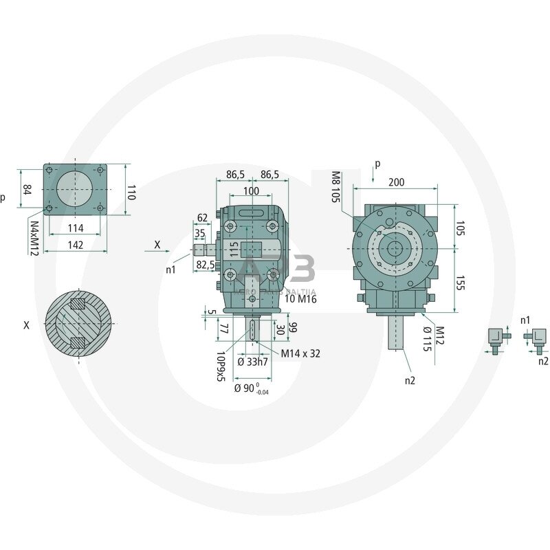 Kampinis reduktorius geležiniu korpusu universalus 614397190 1 Kampinis reduktorius geležiniu korpusu universalus 614397190 1