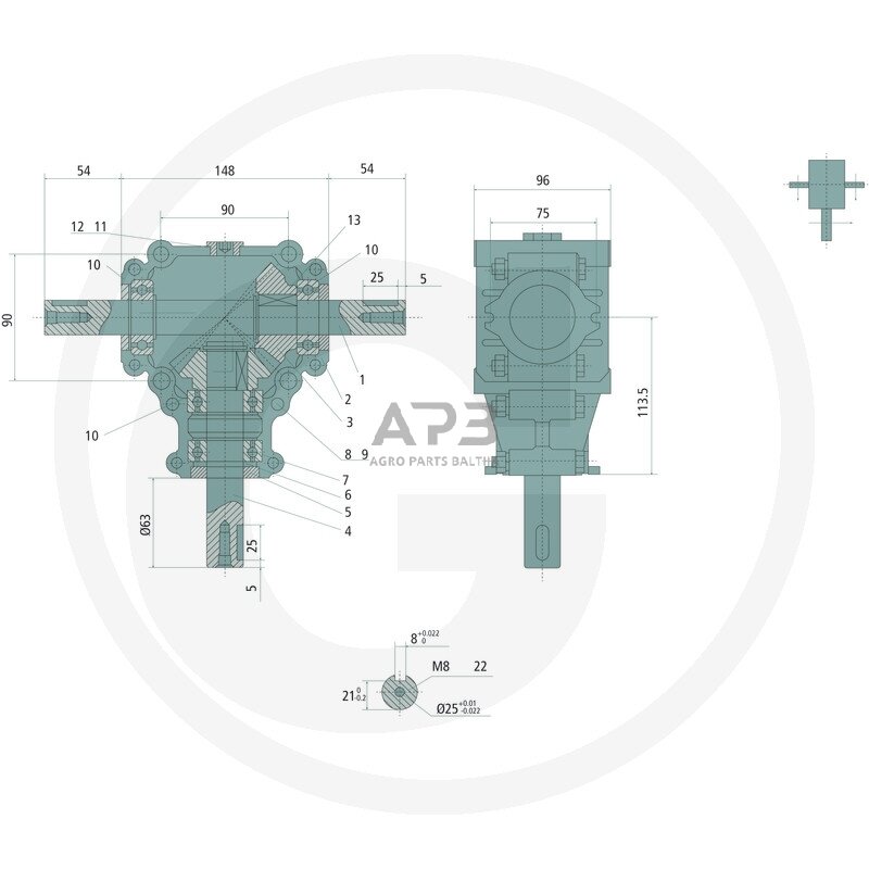 Kampinis reduktorius universalus 614397327 1 Kampinis reduktorius universalus 614397327 1