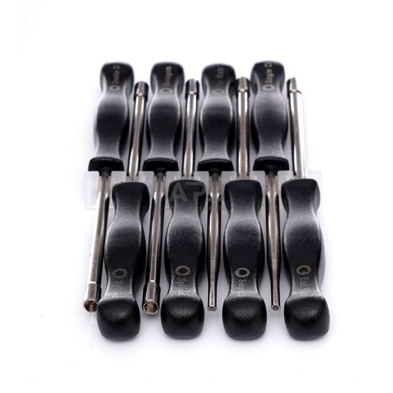 Karbiuratoriaus reguliavimo raktų rinkinys 8vnt. + šepečiai 2