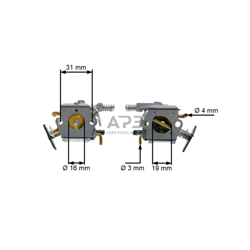 Karbiuratorius kiniškiems pjūklams 38cc 2 Karbiuratorius kiniškiems pjūklams 38cc 2