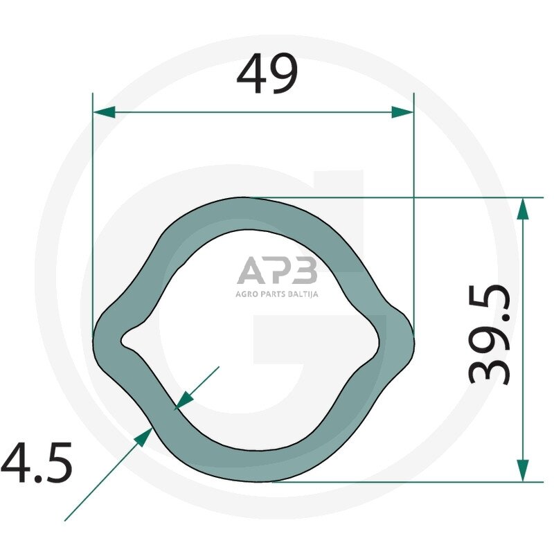 Kardano vamzdis Blueline 377377272