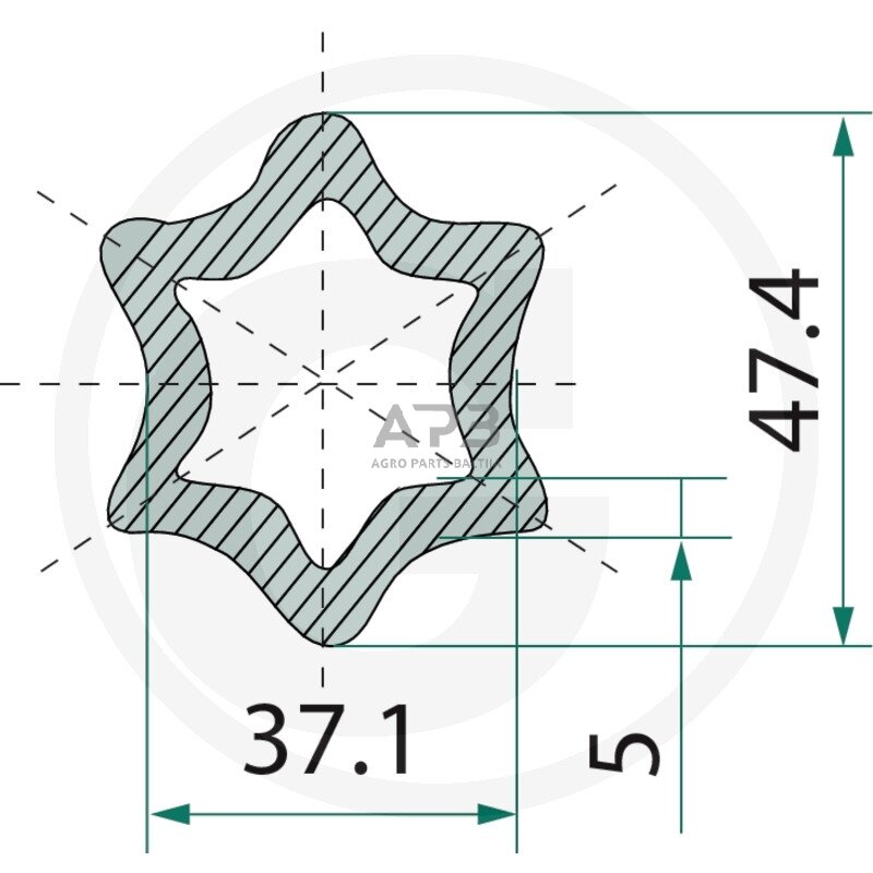 Kardano vamzdis Blueline 377377282 Kardano vamzdis Blueline 377377282