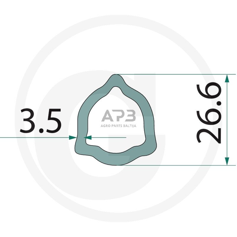 Kardano vamzdis Blueline 377377284