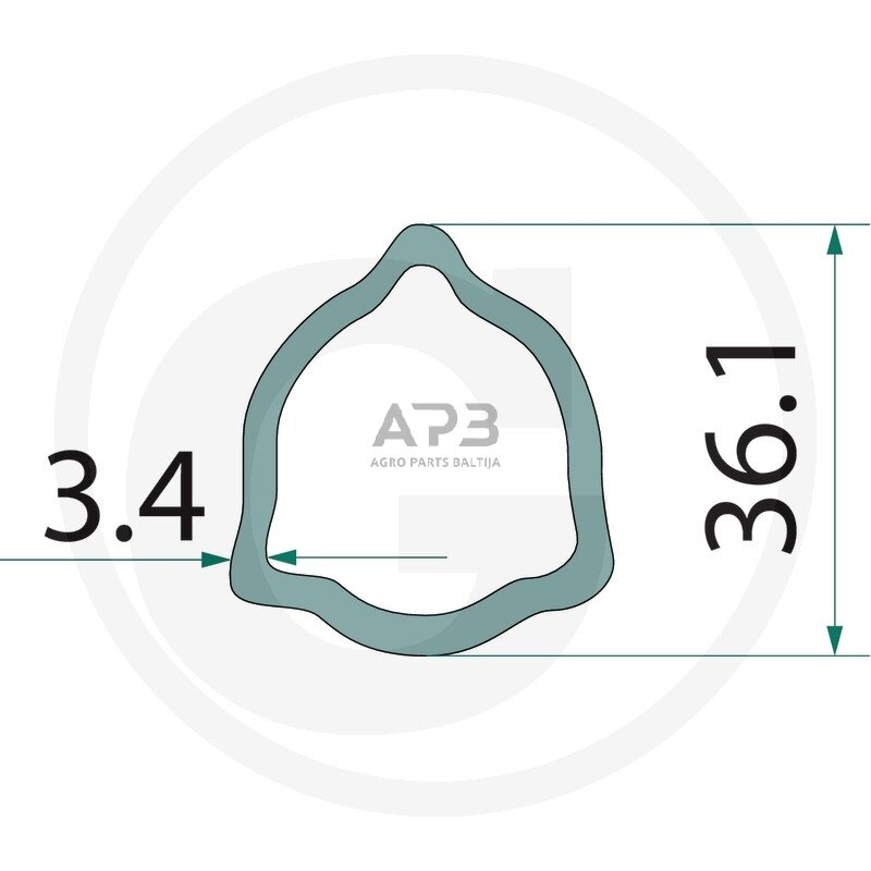 Kardano vamzdis Blueline 377377287