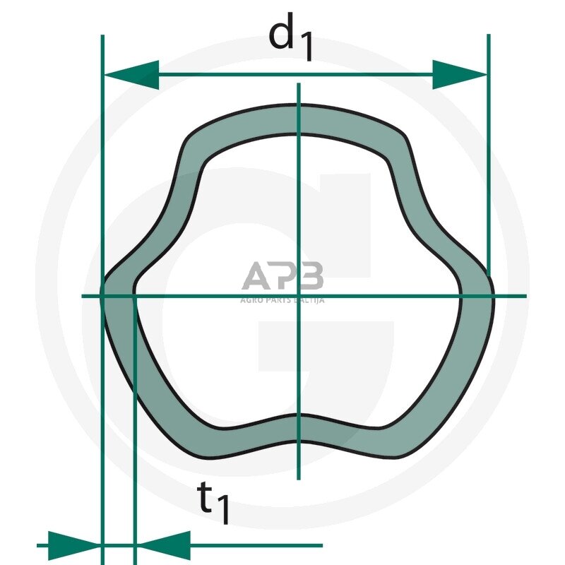 Kardano vamzdis BONDIOLI & PAVESI 2255F1060R