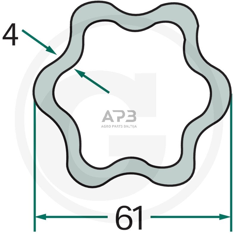 Kardano vamzdis Weasler 397720614150 Kardano vamzdis Weasler 397720614150