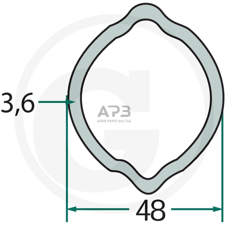 Kardano vamzdis Weasler 397726484100