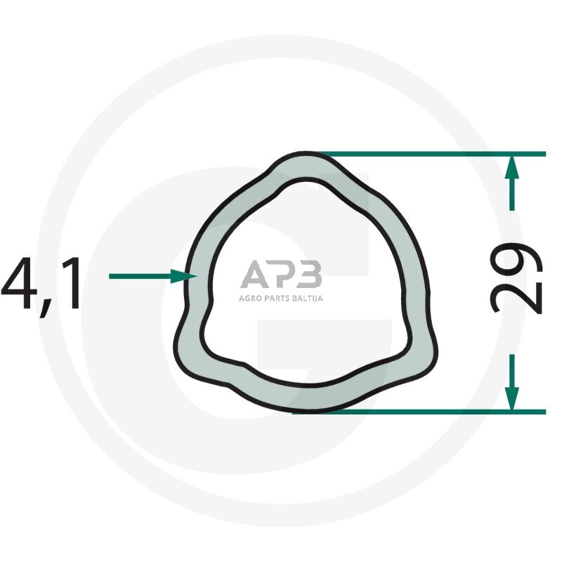 Kardano vamzdis Weasler 417710293100 Kardano vamzdis Weasler 417710293100