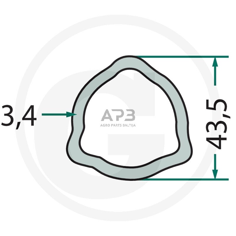 Kardano vamzdis Weasler 417710433150