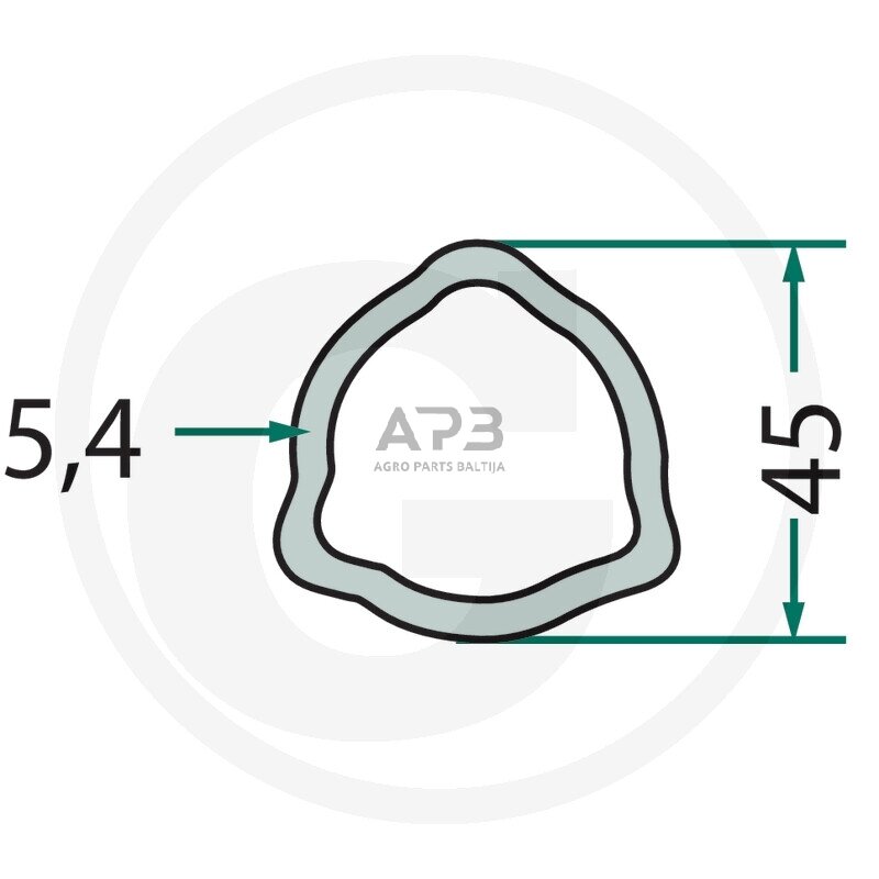 Kardano vamzdis Weasler 417710455100