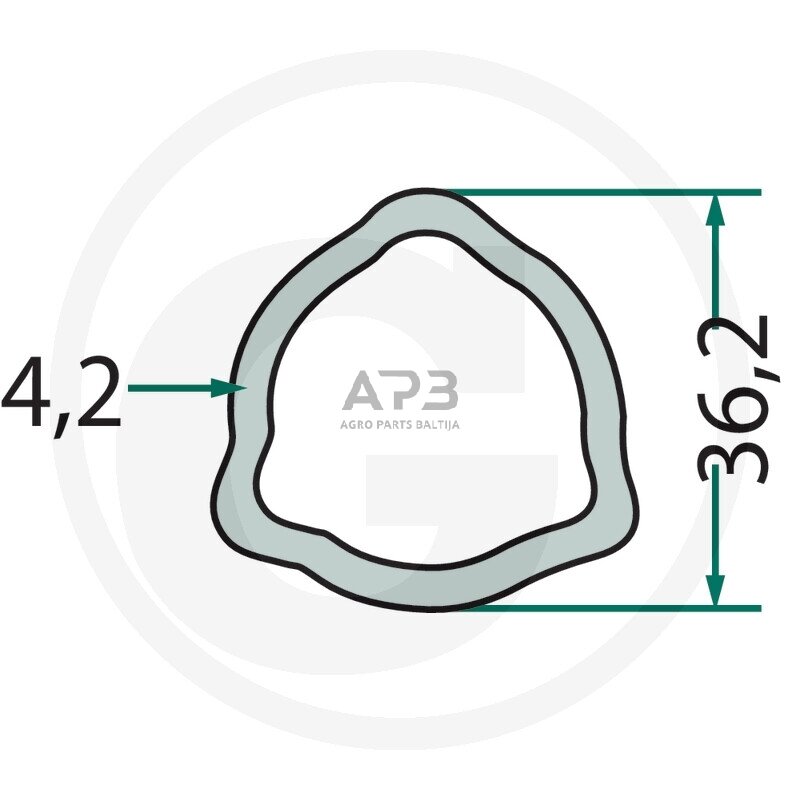 Kardano vamzdis Weasler 427611-3604-150 Kardano vamzdis Weasler 427611-3604-150