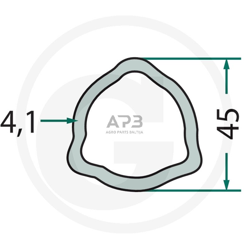 Kardano vamzdis Weasler 427611-4504-100 Kardano vamzdis Weasler 427611-4504-100