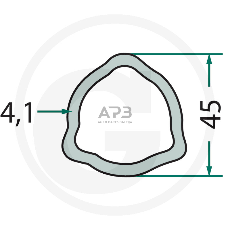 Kardano vamzdis Weasler 427611-4504-150 Kardano vamzdis Weasler 427611-4504-150