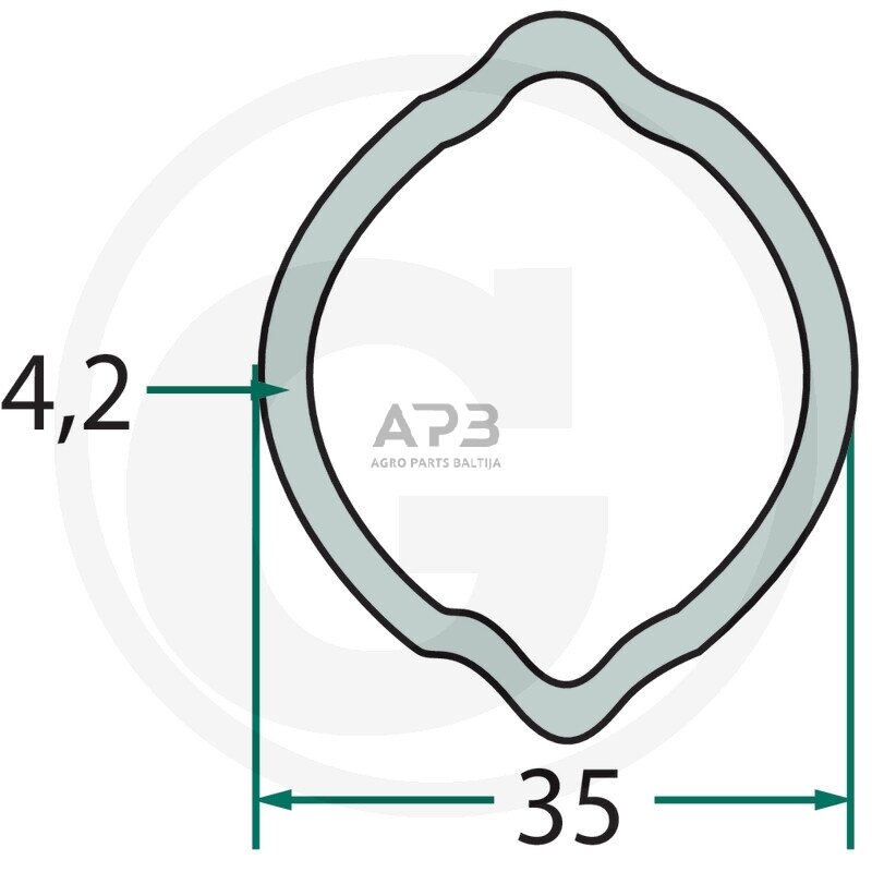 Kardano vamzdis Weasler 427621-3404-150 Kardano vamzdis Weasler 427621-3404-150