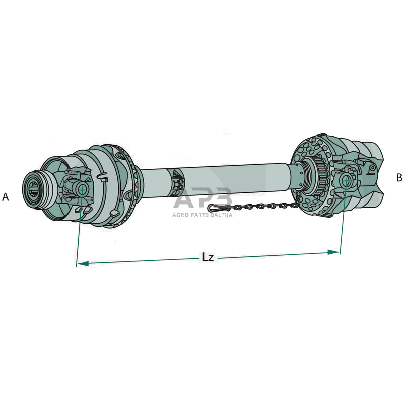Kardanas Walterscheid 694356, 1694356 1 Kardanas Walterscheid 694356, 1694356 1