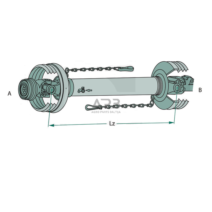 Kardanas Walterscheid 800046, 113090, 1113090, 690135, 1690135, 1800046 1