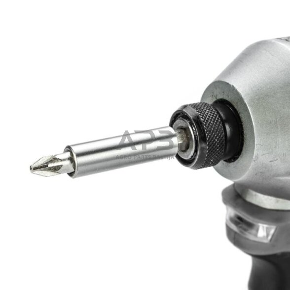 Keičiamų antgalių rinkinys su magnetiniu laikikliu 31vnt. 4 Keičiamų antgalių rinkinys su magnetiniu laikikliu 31vnt. 4