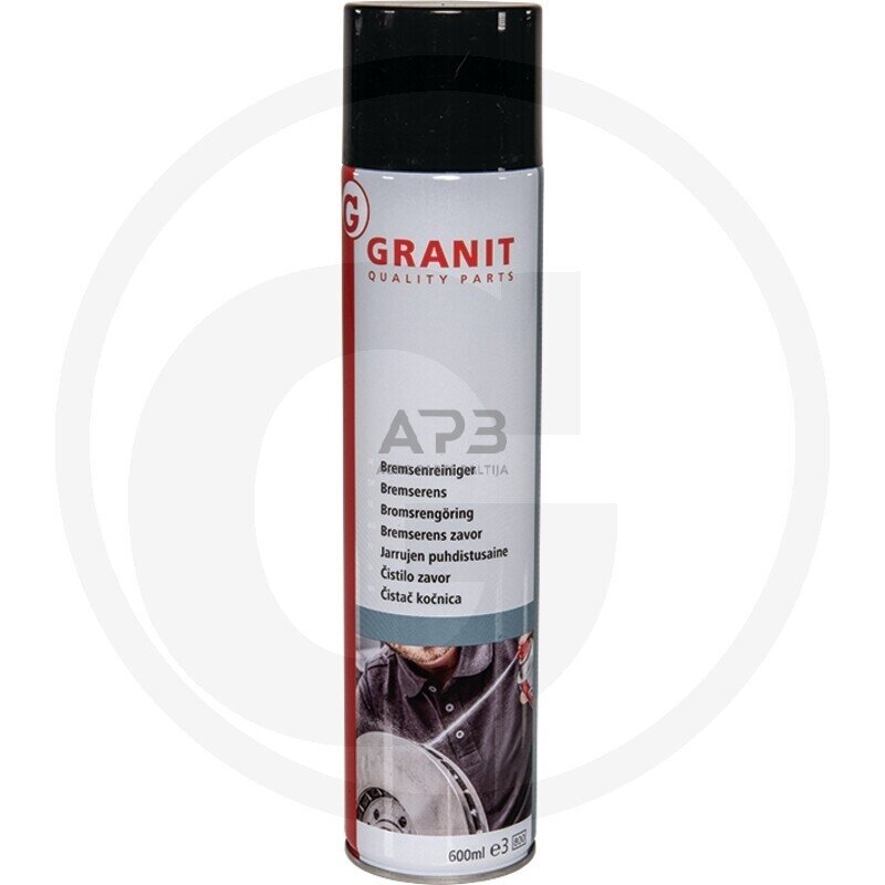 Stabdžių valiklis 600 ml. Diskinių stabdžių, hidraulinių dalių valiklis, variklio valiklis. Pašalina alyvą ir riebalus. Išvalytas, sausas metalines dalis galima tvarkyti iš karto po panaudojimo. Stabdžių valiklis 600 ml. Diskinių stabdžių, hidraulinių dalių valiklis, variklio valiklis. Pašalina alyvą ir riebalus. Išvalytas, sausas metalines dalis galima tvarkyti iš karto po panaudojimo.