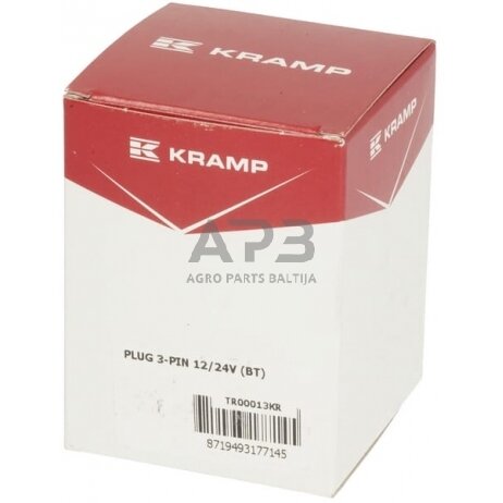 Kištukas 3 kontaktų TR00013KR 3 Kištukas 3 kontaktų TR00013KR 3