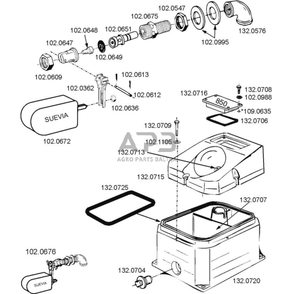 Kištukas Suevia SU1320704 2 Kištukas Suevia SU1320704 2