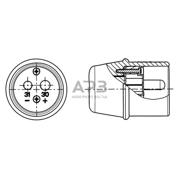 Kištukas 2 kontaktų ERICH JAEGER 251207JAE 1 Kištukas 2 kontaktų ERICH JAEGER 251207JAE 1