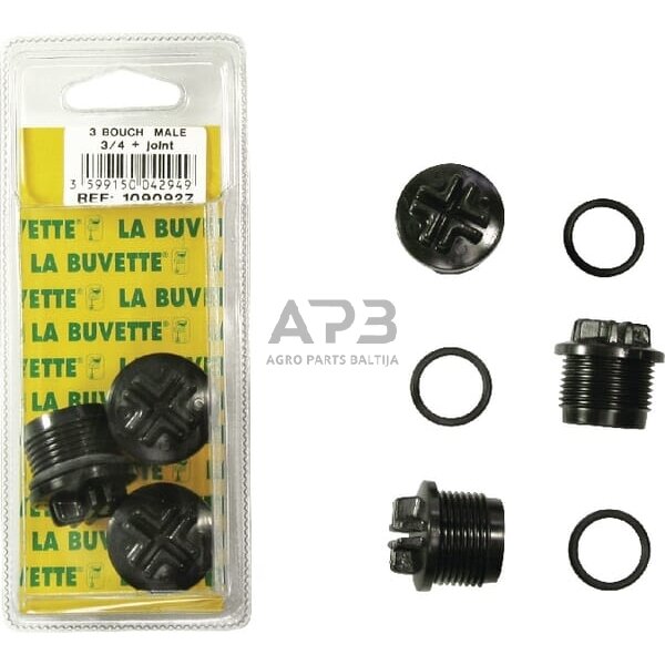 Kištukas LA BUVETTE 3 AG 3/4" BU1090927 Kištukas LA BUVETTE 3 AG 3/4" BU1090927