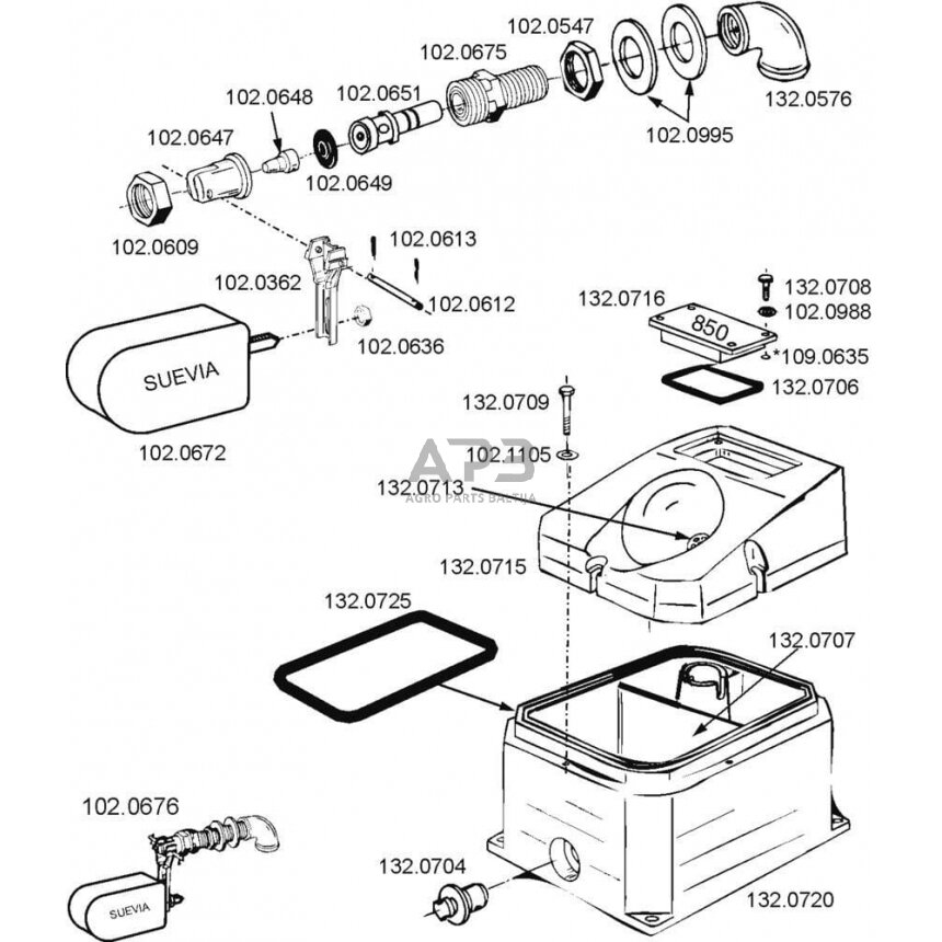 Kištukas Suevia SU1320704 2 Kištukas Suevia SU1320704 2
