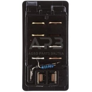 Klavišinis jungiklis 12V, 8 kontaktų Hella 6HH004570491 2 Klavišinis jungiklis 12V, 8 kontaktų Hella 6HH004570491 2