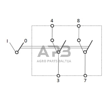 Klavišinis jungiklis 12V, 4 kontaktų SW10050KR 2 Klavišinis jungiklis 12V, 4 kontaktų SW10050KR 2