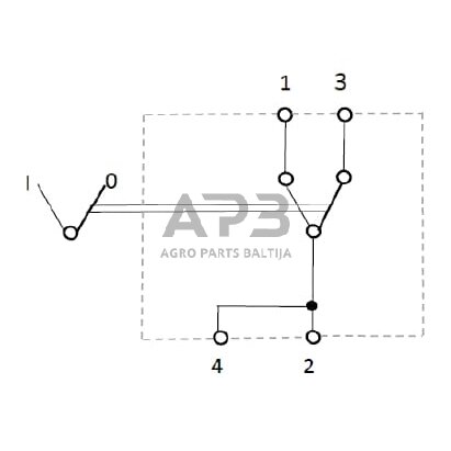 Klavišinis jungiklis 12V, 4 kontaktų SW10040KR 2 Klavišinis jungiklis 12V, 4 kontaktų SW10040KR 2