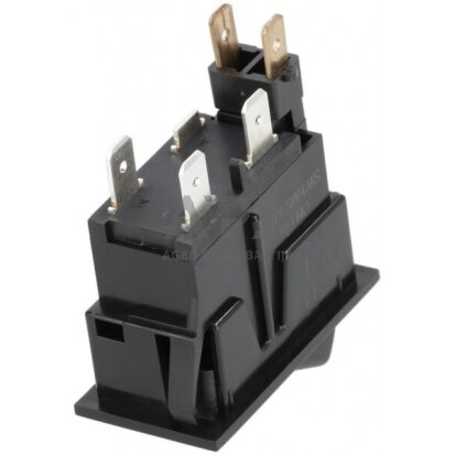 Klavišinis jungiklis 12V, 4 kontaktų SW10052KR 1 Klavišinis jungiklis 12V, 4 kontaktų SW10052KR 1