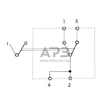 Klavišinis jungiklis 12V, 4 kontaktų SW10035KR 2 Klavišinis jungiklis 12V, 4 kontaktų SW10035KR 2