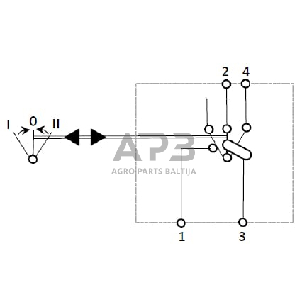Klavišinis jungiklis 12V, 4 kontaktų SW10057KR 3 Klavišinis jungiklis 12V, 4 kontaktų SW10057KR 3