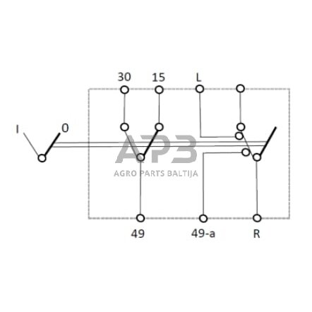 Klavišinis jungiklis 12V, 7 kontaktų SW10037KR 2 Klavišinis jungiklis 12V, 7 kontaktų SW10037KR 2