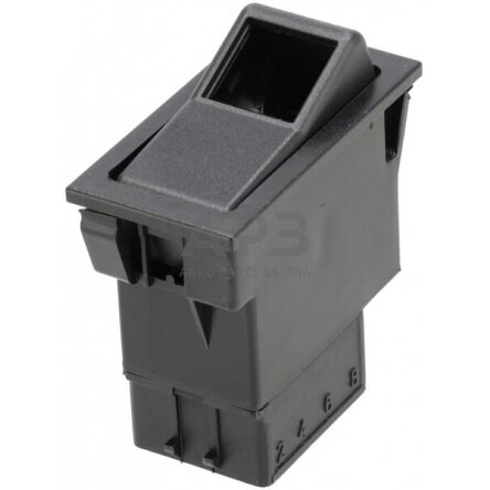 Klavišinis jungiklis 12/24V, 2 kontaktų SW10018KR Klavišinis jungiklis 12/24V, 2 kontaktų SW10018KR