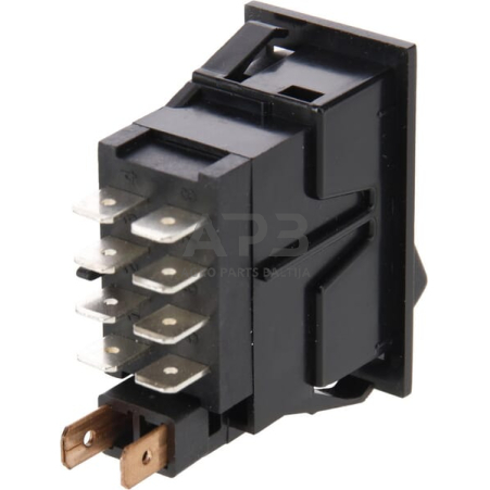 Klavišinis jungiklis 12V, 8 kontaktų SW10043KR 1 Klavišinis jungiklis 12V, 8 kontaktų SW10043KR 1