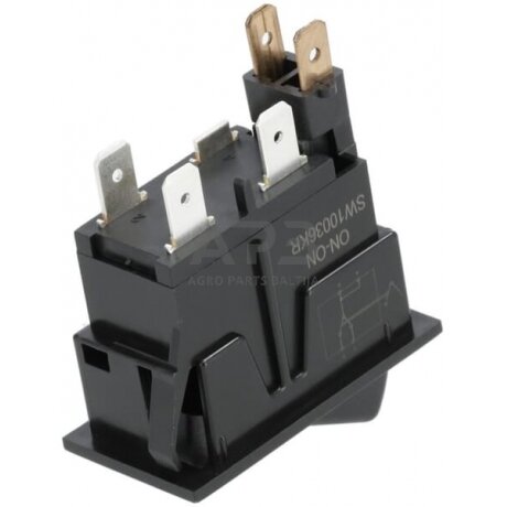 Klavišinis jungiklis 12V, 4 kontaktų SW10036KR 1 Klavišinis jungiklis 12V, 4 kontaktų SW10036KR 1