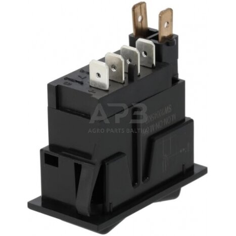 Klavišinis jungiklis 12V, 4 kontaktų SW10045KR 1