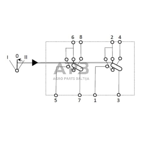 Klavišinis jungiklis 12V, 8 kontaktų SW10047KR 3 Klavišinis jungiklis 12V, 8 kontaktų SW10047KR 3