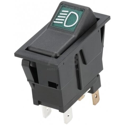 Klavišinis jungiklis 12V, 4 kontaktų SW10052KR