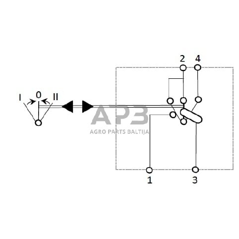Klavišinis jungiklis 12V, 4 kontaktų SW10053KR 3 Klavišinis jungiklis 12V, 4 kontaktų SW10053KR 3