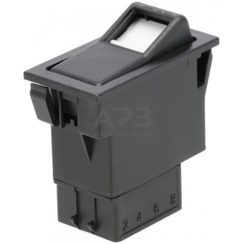 Klavišinis jungiklis 12/24V, 7 kontaktų SW10030KR Klavišinis jungiklis 12/24V, 7 kontaktų SW10030KR