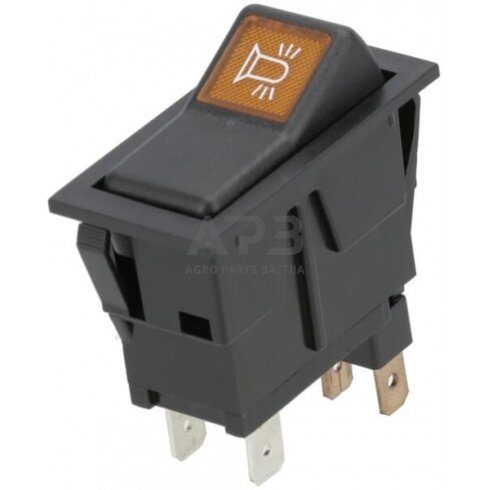 Klavišinis jungiklis 12V, 2 kontaktų SW10055KR Klavišinis jungiklis 12V, 2 kontaktų SW10055KR