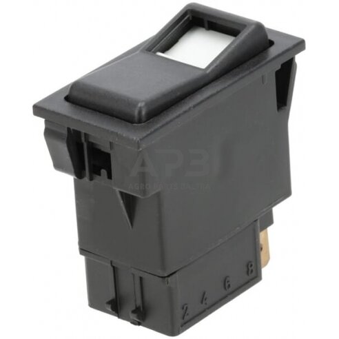 Klavišinis jungiklis 12V, 7 kontaktų SW10031KR Klavišinis jungiklis 12V, 7 kontaktų SW10031KR