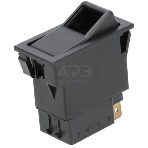 Klavišinis jungiklis 24V, 9 kontaktų SW10028KR Klavišinis jungiklis 24V, 9 kontaktų SW10028KR