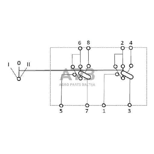 Klavišinis jungiklis 12V, 8 kontaktų SW10051KR 3 Klavišinis jungiklis 12V, 8 kontaktų SW10051KR 3